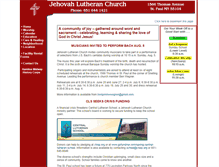 Tablet Screenshot of jehovahlutheran.org